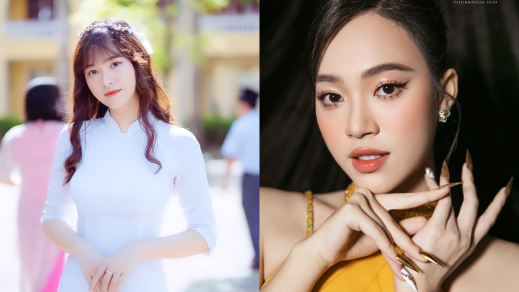 Đường mí mắt sắc nét, mềm mại của Á hậu Trịnh Thùy Linh sau nhấn mí tại Thanh Hằng Beauty Medi 