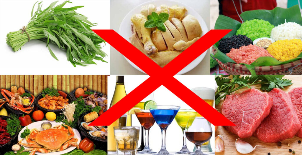 Các thực phẩm nên kiêng sau khi nâng mũi để các tổn thương nhanh lành