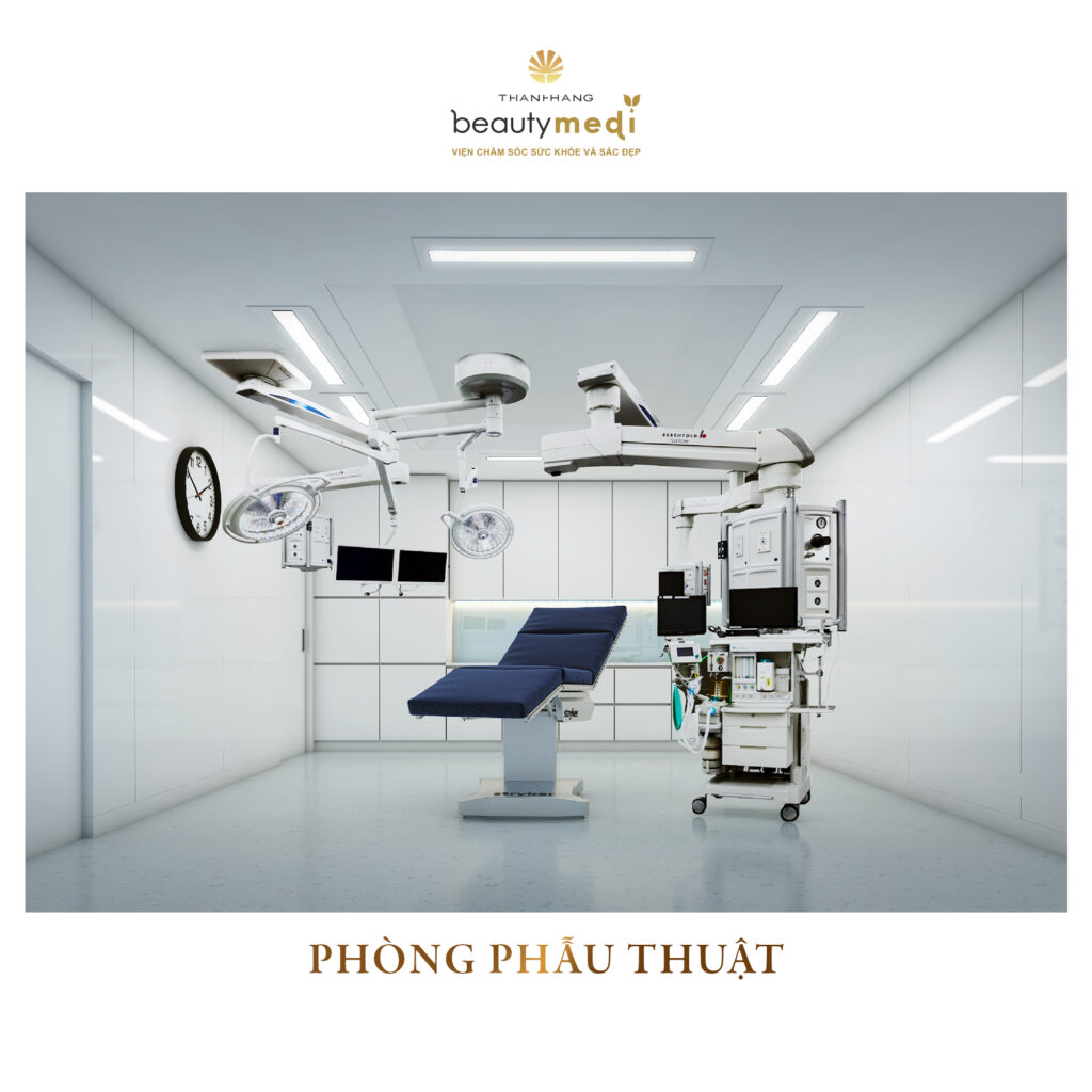 Phòng phẫu thuật có đầy đủ trang thiết bị hiện đại tại Thanh Hằng Beauty Medi