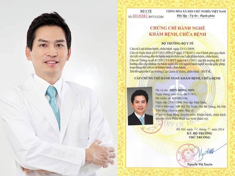 Tiến sĩ – Bác sĩ Shin Dong Min, một bậc thầy trong lĩnh vực thẩm mỹ với hơn 30 năm kinh nghiệm