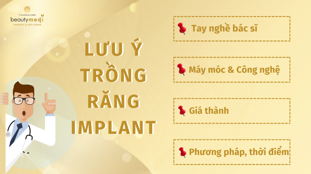 Những lưu ý bạn nên biết khi lựa chọn cấy ghép Implant