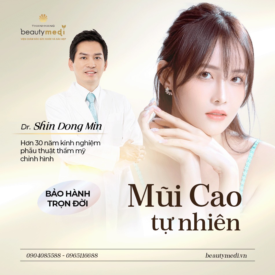 Tiến sĩ Shin Dong Min từng nâng mũi đẹp tự nhiên cho Trương Mỹ Nhân 